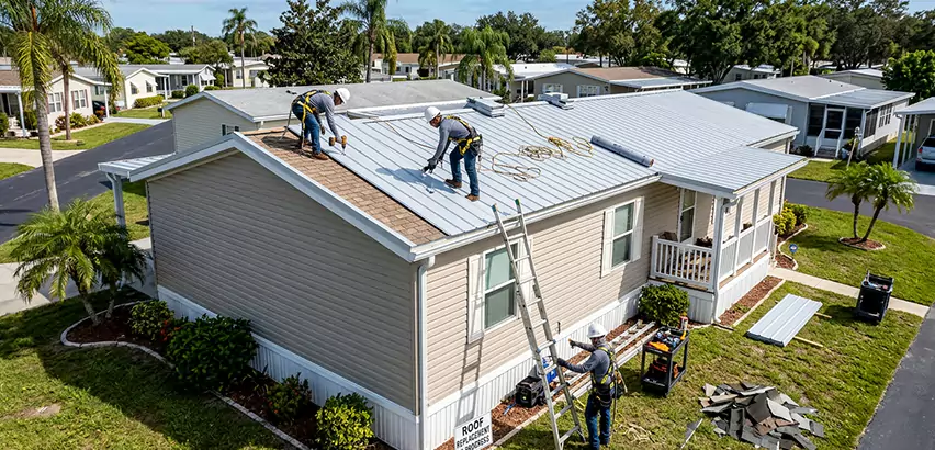 Mobile Home Metal Roof Replacement in Lake Stevens